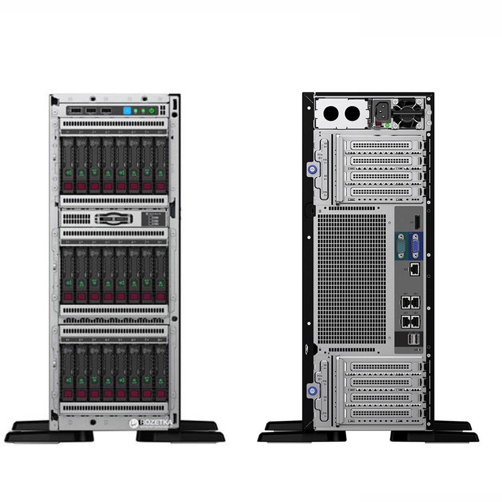 نمای جلو و پشت سرور HPE ProLiant ML30 G10