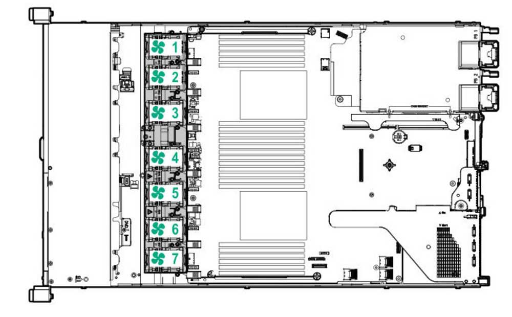 فن سرور HP DL360 G10